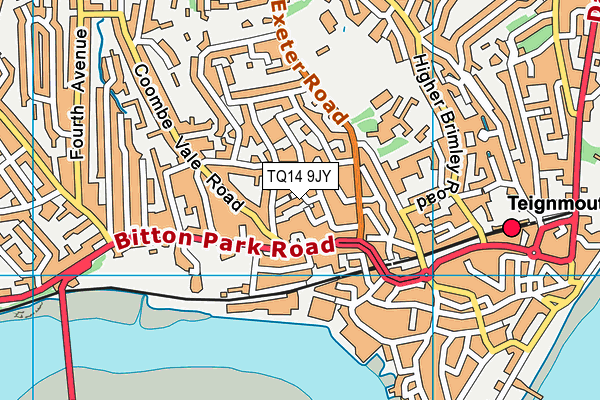 TQ14 9JY map - OS VectorMap District (Ordnance Survey) TQ14 9JY map - OS VectorMap District (Ordnance Survey)