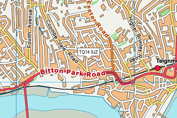 TQ14 9JZ map - OS VectorMap District (Ordnance Survey) TQ14 9JZ map - OS VectorMap District (Ordnance Survey)