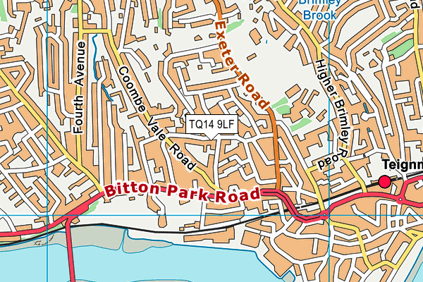TQ14 9LF map - OS VectorMap District (Ordnance Survey) TQ14 9LF map - OS VectorMap District (Ordnance Survey)