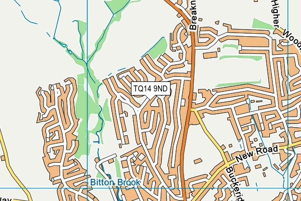 TQ14 9ND map - OS VectorMap District (Ordnance Survey) TQ14 9ND map - OS VectorMap District (Ordnance Survey)