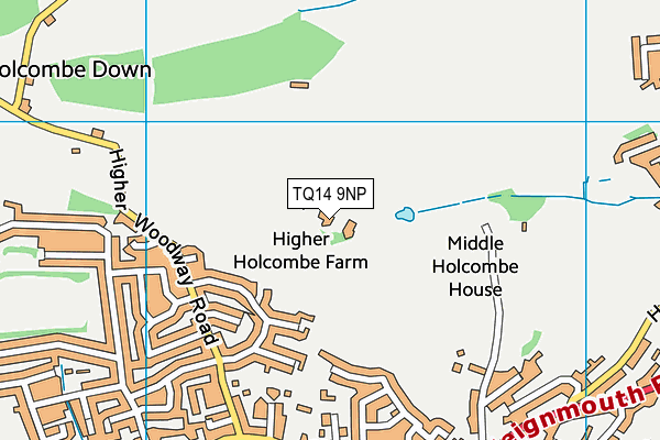 TQ14 9NP map - OS VectorMap District (Ordnance Survey) TQ14 9NP map - OS VectorMap District (Ordnance Survey)