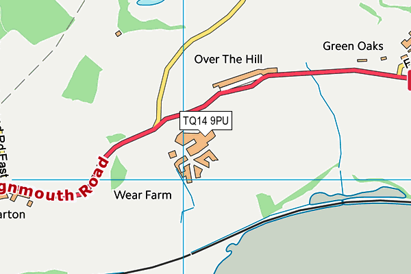 TQ14 9PU map - OS VectorMap District (Ordnance Survey) TQ14 9PU map - OS VectorMap District (Ordnance Survey)