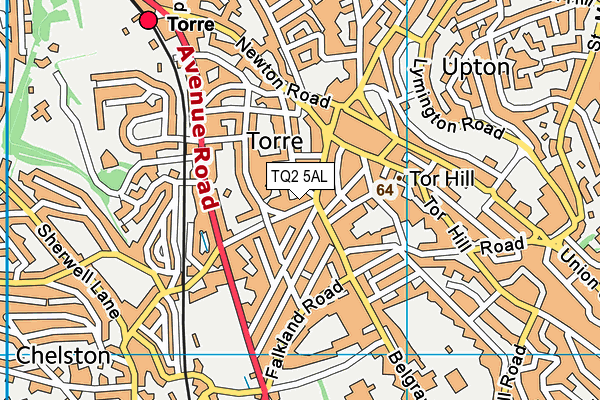 TQ2 5AL map - OS VectorMap District (Ordnance Survey)