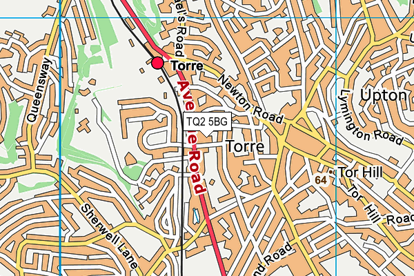 TQ2 5BG map - OS VectorMap District (Ordnance Survey) TQ2 5BG map - OS VectorMap District (Ordnance Survey)