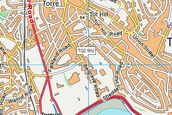 TQ2 5HJ map - OS VectorMap District (Ordnance Survey) TQ2 5HJ map - OS VectorMap District (Ordnance Survey)