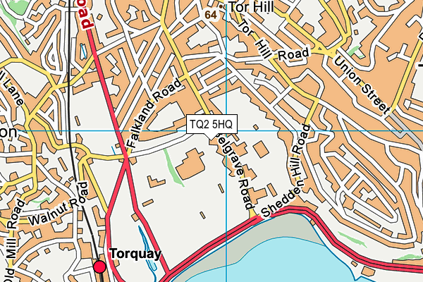TQ2 5HQ map - OS VectorMap District (Ordnance Survey) TQ2 5HQ map - OS VectorMap District (Ordnance Survey)