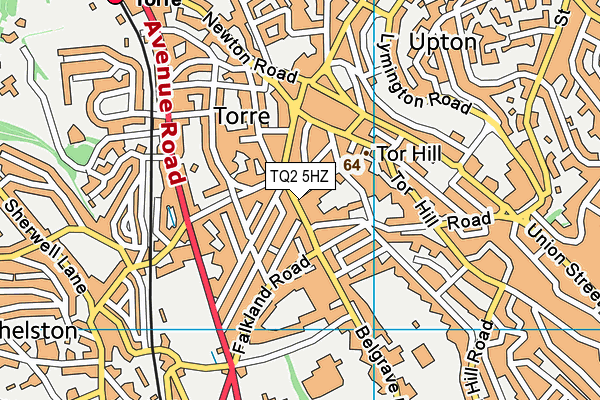 TQ2 5HZ map - OS VectorMap District (Ordnance Survey)