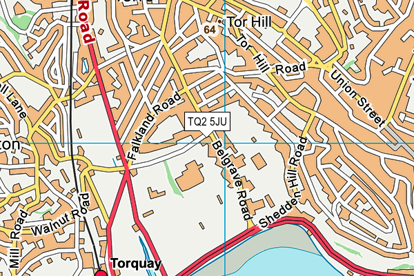 TQ2 5JU map - OS VectorMap District (Ordnance Survey) TQ2 5JU map - OS VectorMap District (Ordnance Survey)