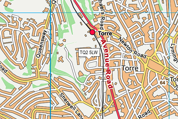 TQ2 5LW map - OS VectorMap District (Ordnance Survey) TQ2 5LW map - OS VectorMap District (Ordnance Survey)