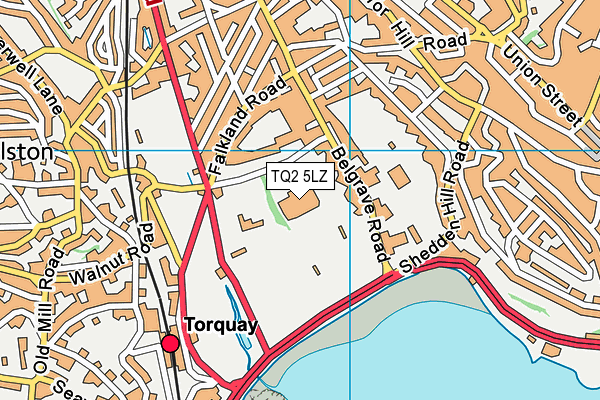 TQ2 5LZ map - OS VectorMap District (Ordnance Survey) TQ2 5LZ map - OS VectorMap District (Ordnance Survey)