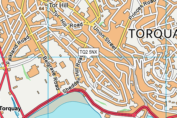 TQ2 5NX map - OS VectorMap District (Ordnance Survey) TQ2 5NX map - OS VectorMap District (Ordnance Survey)