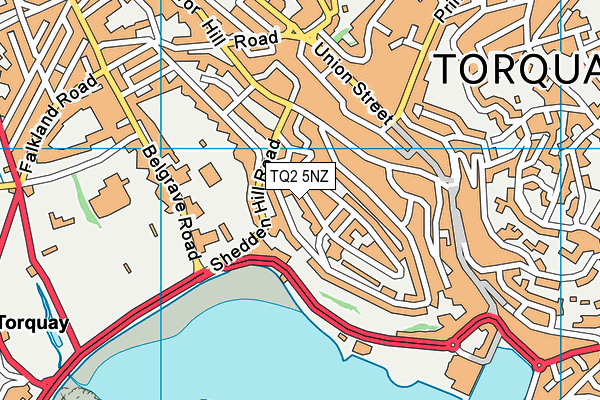 TQ2 5NZ map - OS VectorMap District (Ordnance Survey) TQ2 5NZ map - OS VectorMap District (Ordnance Survey)