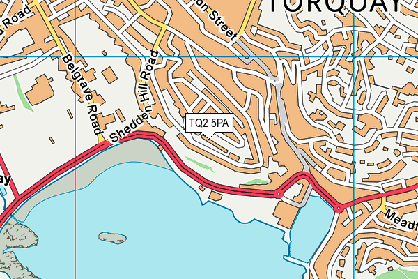TQ2 5PA map - OS VectorMap District (Ordnance Survey) TQ2 5PA map - OS VectorMap District (Ordnance Survey)