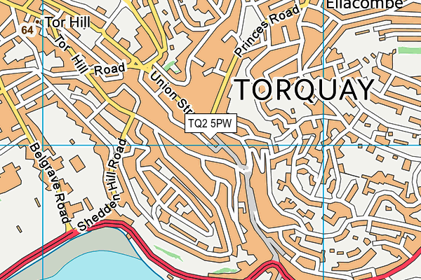 TQ2 5PW map - OS VectorMap District (Ordnance Survey) TQ2 5PW map - OS VectorMap District (Ordnance Survey)
