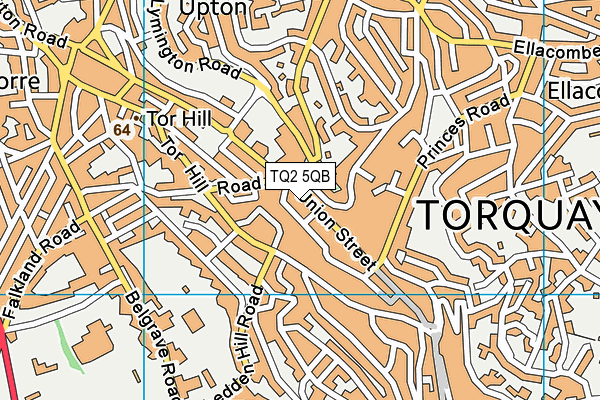 TQ2 5QB map - OS VectorMap District (Ordnance Survey) TQ2 5QB map - OS VectorMap District (Ordnance Survey)