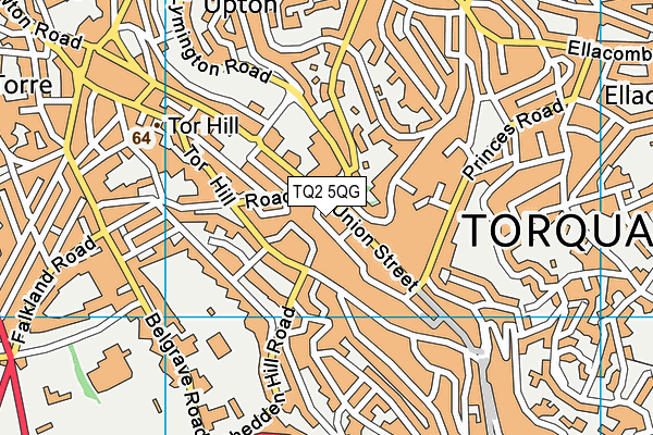 TQ2 5QG map - OS VectorMap District (Ordnance Survey) TQ2 5QG map - OS VectorMap District (Ordnance Survey)