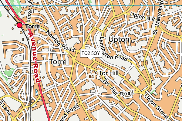 TQ2 5QY map - OS VectorMap District (Ordnance Survey)