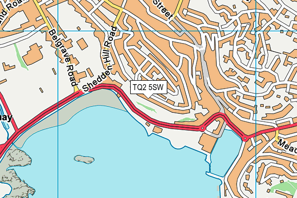 TQ2 5SW map - OS VectorMap District (Ordnance Survey) TQ2 5SW map - OS VectorMap District (Ordnance Survey)