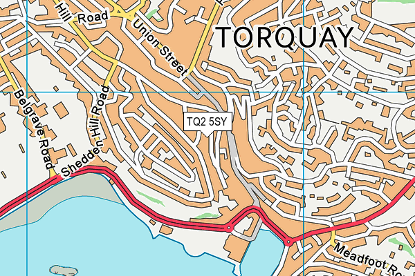 TQ2 5SY map - OS VectorMap District (Ordnance Survey) TQ2 5SY map - OS VectorMap District (Ordnance Survey)