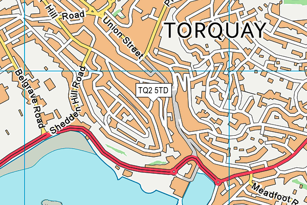 TQ2 5TD map - OS VectorMap District (Ordnance Survey) TQ2 5TD map - OS VectorMap District (Ordnance Survey)