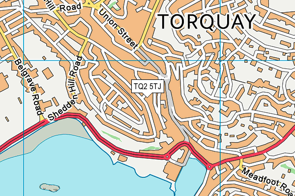 TQ2 5TJ map - OS VectorMap District (Ordnance Survey)