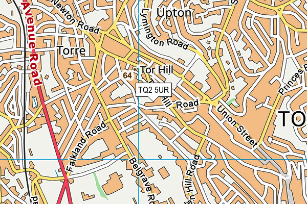 TQ2 5UR map - OS VectorMap District (Ordnance Survey) TQ2 5UR map - OS VectorMap District (Ordnance Survey)