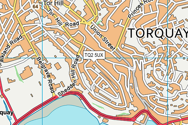 TQ2 5UX map - OS VectorMap District (Ordnance Survey) TQ2 5UX map - OS VectorMap District (Ordnance Survey)