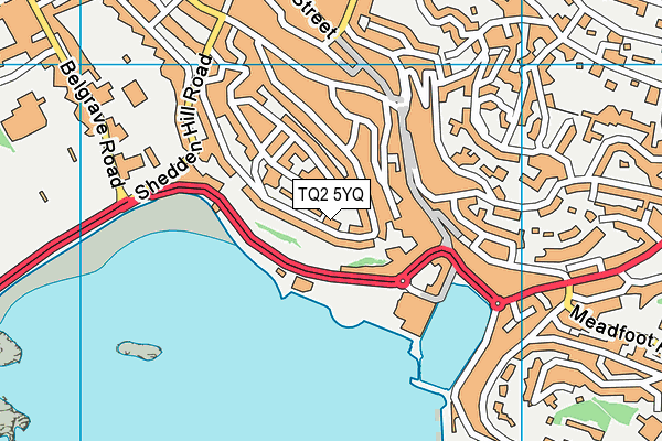 TQ2 5YQ map - OS VectorMap District (Ordnance Survey) TQ2 5YQ map - OS VectorMap District (Ordnance Survey)