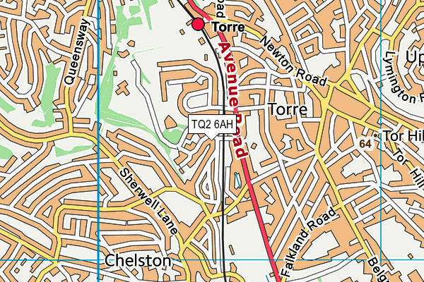 TQ2 6AH map - OS VectorMap District (Ordnance Survey) TQ2 6AH map - OS VectorMap District (Ordnance Survey)