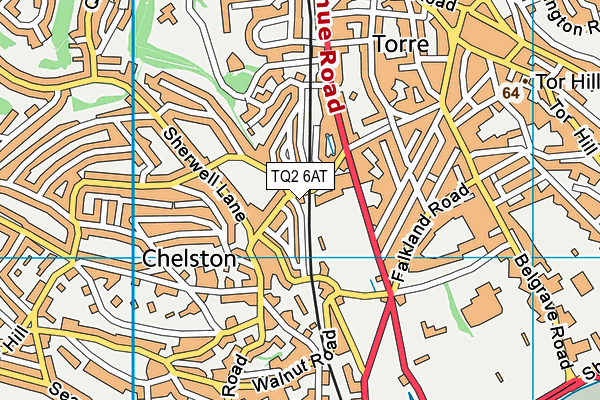 TQ2 6AT map - OS VectorMap District (Ordnance Survey) TQ2 6AT map - OS VectorMap District (Ordnance Survey)