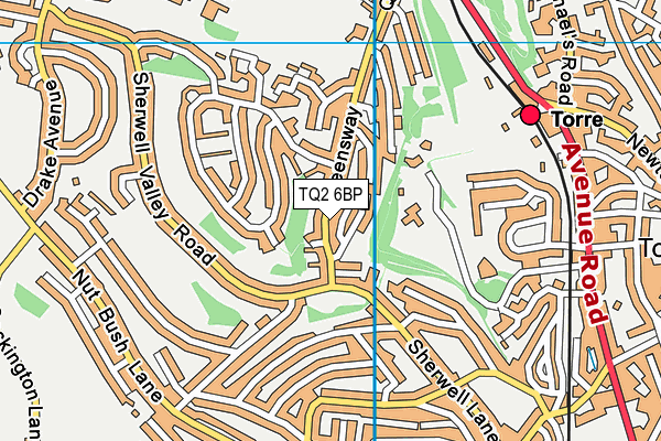 TQ2 6BP map - OS VectorMap District (Ordnance Survey) TQ2 6BP map - OS VectorMap District (Ordnance Survey)