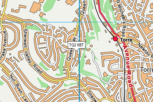 TQ2 6BT map - OS VectorMap District (Ordnance Survey) TQ2 6BT map - OS VectorMap District (Ordnance Survey)