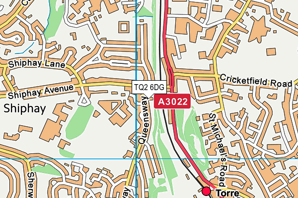 TQ2 6DG map - OS VectorMap District (Ordnance Survey) TQ2 6DG map - OS VectorMap District (Ordnance Survey)