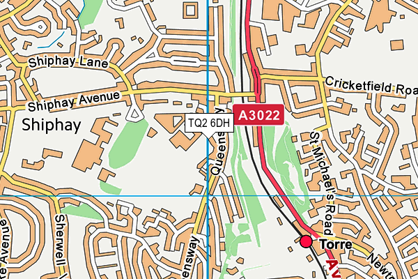 TQ2 6DH map - OS VectorMap District (Ordnance Survey) TQ2 6DH map - OS VectorMap District (Ordnance Survey)