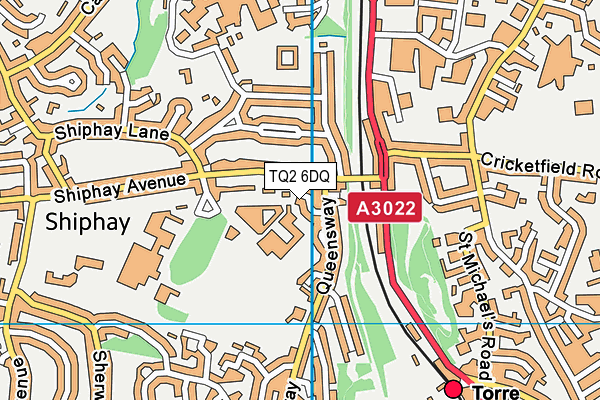 TQ2 6DQ map - OS VectorMap District (Ordnance Survey) TQ2 6DQ map - OS VectorMap District (Ordnance Survey)