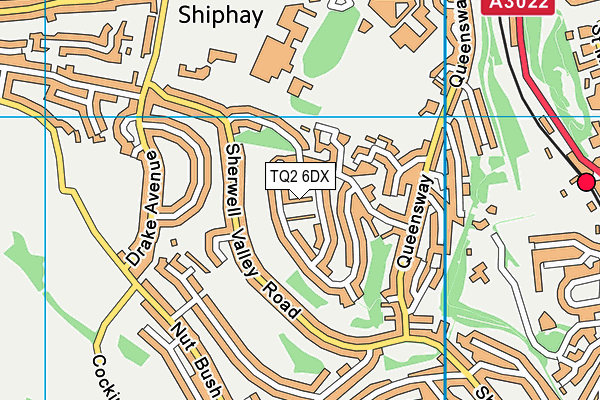 TQ2 6DX map - OS VectorMap District (Ordnance Survey) TQ2 6DX map - OS VectorMap District (Ordnance Survey)