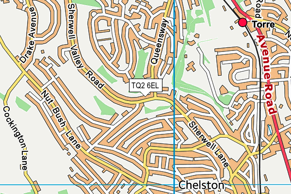 TQ2 6EL map - OS VectorMap District (Ordnance Survey) TQ2 6EL map - OS VectorMap District (Ordnance Survey)