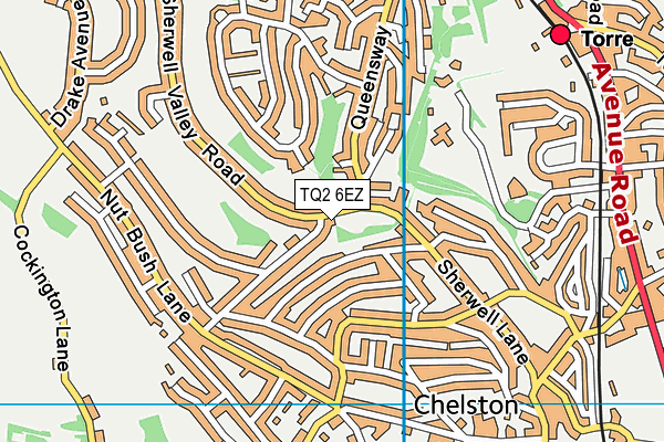 TQ2 6EZ map - OS VectorMap District (Ordnance Survey) TQ2 6EZ map - OS VectorMap District (Ordnance Survey)