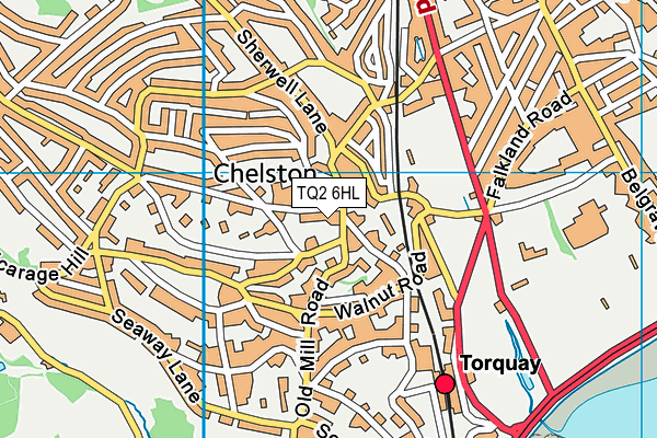 TQ2 6HL map - OS VectorMap District (Ordnance Survey) TQ2 6HL map - OS VectorMap District (Ordnance Survey)