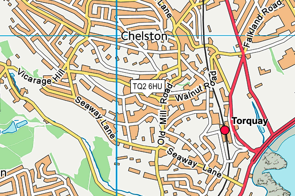 TQ2 6HU map - OS VectorMap District (Ordnance Survey) TQ2 6HU map - OS VectorMap District (Ordnance Survey)