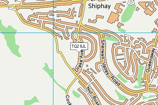 TQ2 6JL map - OS VectorMap District (Ordnance Survey) TQ2 6JL map - OS VectorMap District (Ordnance Survey)