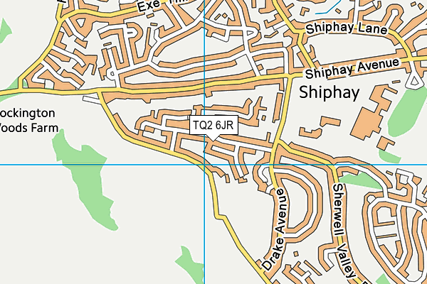TQ2 6JR map - OS VectorMap District (Ordnance Survey) TQ2 6JR map - OS VectorMap District (Ordnance Survey)