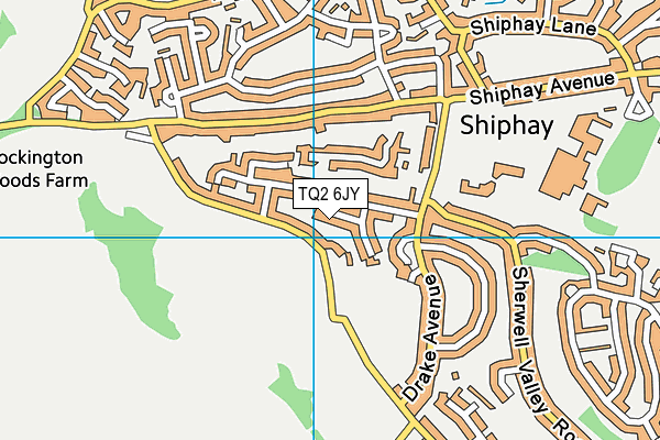 TQ2 6JY map - OS VectorMap District (Ordnance Survey) TQ2 6JY map - OS VectorMap District (Ordnance Survey)