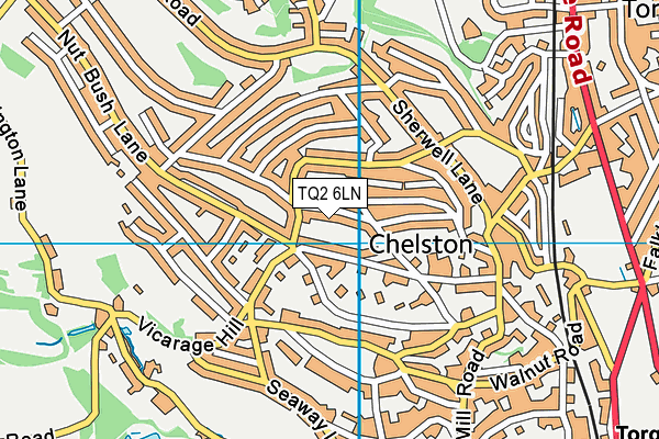 TQ2 6LN map - OS VectorMap District (Ordnance Survey) TQ2 6LN map - OS VectorMap District (Ordnance Survey)