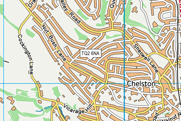 TQ2 6NA map - OS VectorMap District (Ordnance Survey) TQ2 6NA map - OS VectorMap District (Ordnance Survey)
