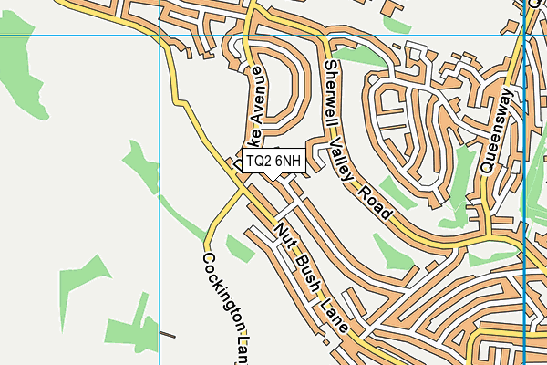 TQ2 6NH map - OS VectorMap District (Ordnance Survey) TQ2 6NH map - OS VectorMap District (Ordnance Survey)