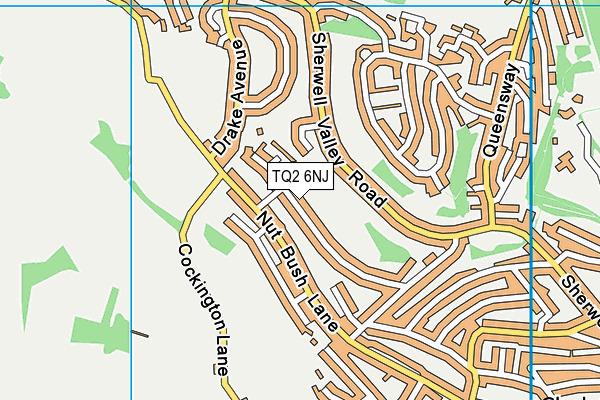 TQ2 6NJ map - OS VectorMap District (Ordnance Survey) TQ2 6NJ map - OS VectorMap District (Ordnance Survey)