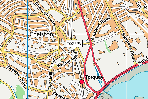 TQ2 6PA map - OS VectorMap District (Ordnance Survey) TQ2 6PA map - OS VectorMap District (Ordnance Survey)