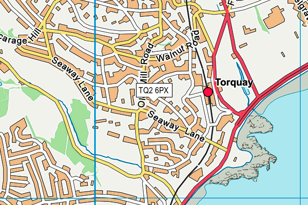TQ2 6PX map - OS VectorMap District (Ordnance Survey) TQ2 6PX map - OS VectorMap District (Ordnance Survey)