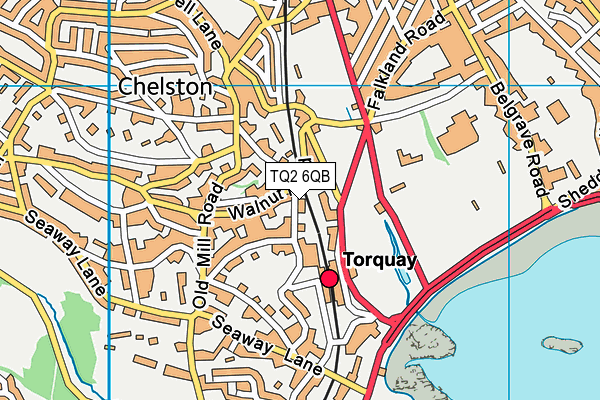 TQ2 6QB map - OS VectorMap District (Ordnance Survey) TQ2 6QB map - OS VectorMap District (Ordnance Survey)